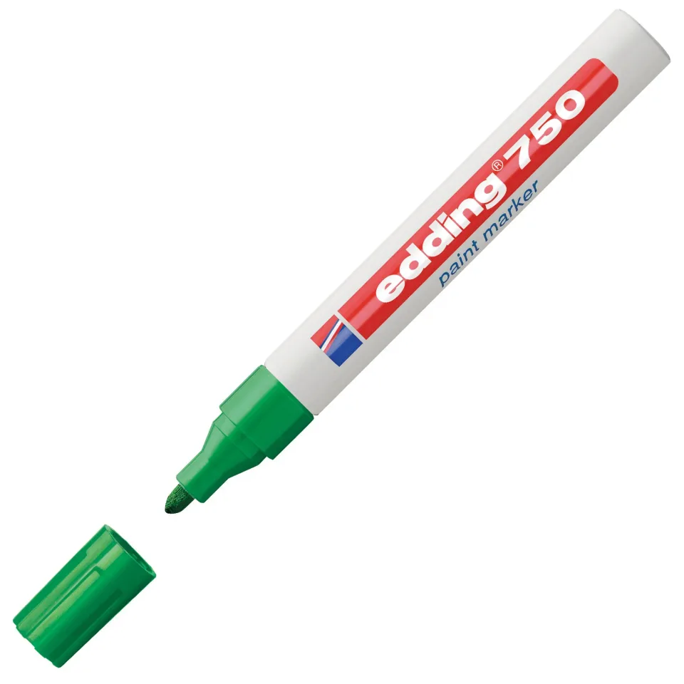 Marker permanent Edding 750, verde