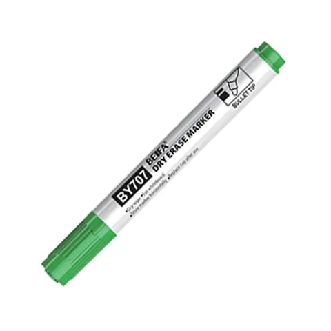 Marker pentru tabla albă Beifa BY707, rotund, verde