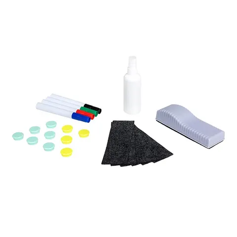 Set Rocada Tablă albă, 4 markere, radieră, magneți, spray de curățare