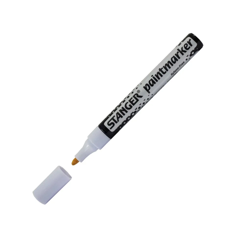 Stanger Permanent Marker Paintmarker, alb