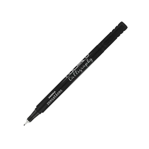 Marker Zebra Calligraphy, 1.0 mm, negru
