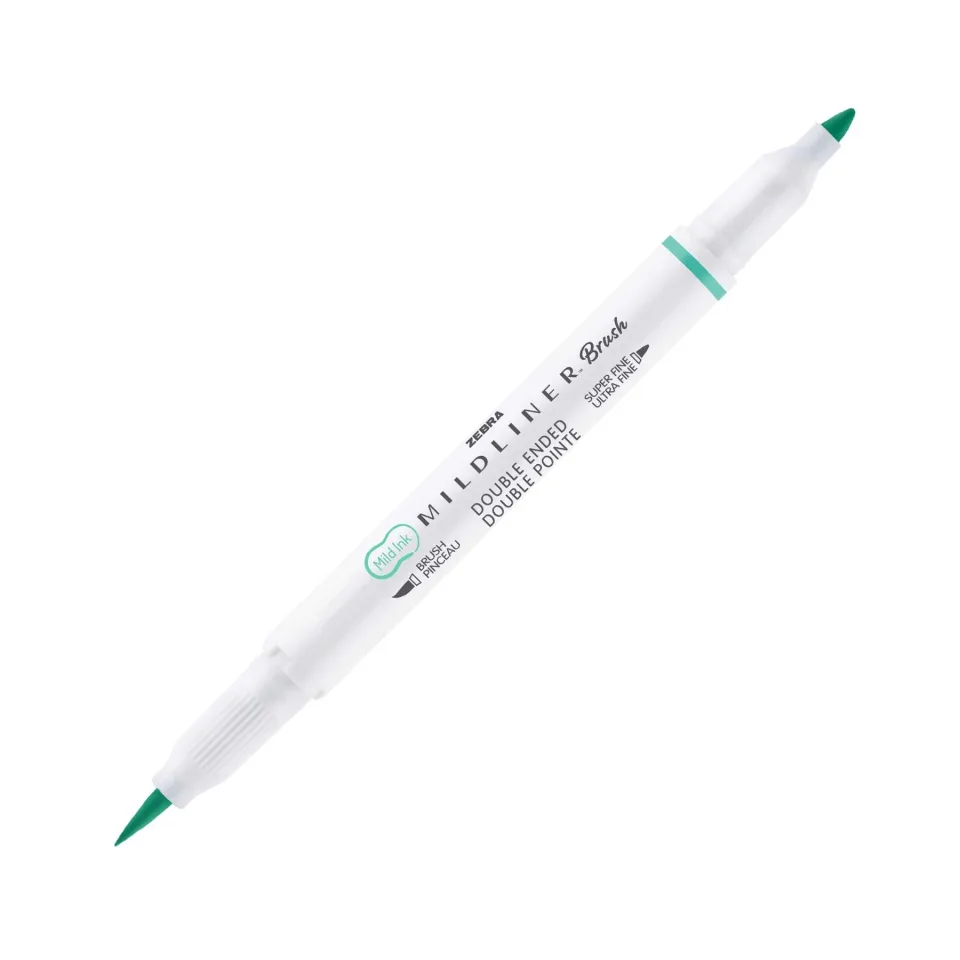 Zebra Brush marker Mildliner Brush&Marker Cool & Refined, verde