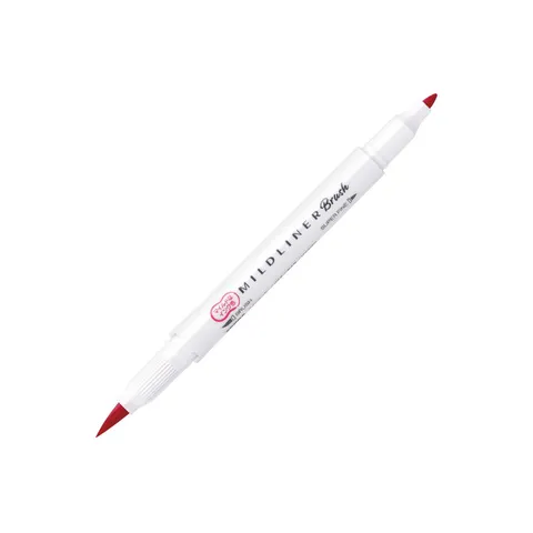 Zebra Brush Marker Mildliner Brush&Marker Cool & Refined, roșu
