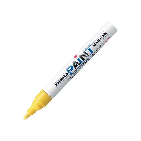 Marker permanent Zebra Paint Marker, 3.0 mm, galben