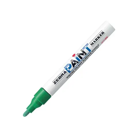 Marker permanent Zebra Paint Marker, 3.0 mm, verde