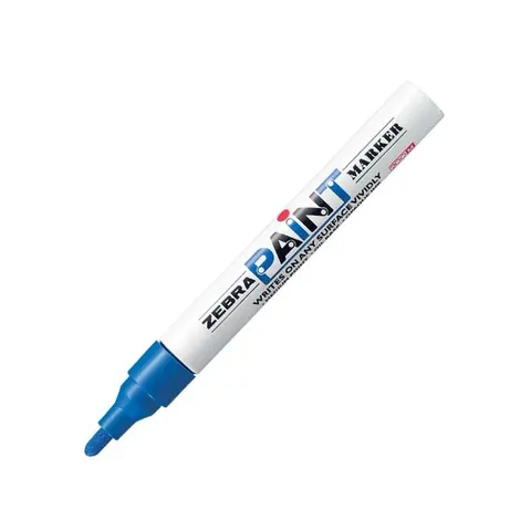 Marker permanent Zebra Paint Marker, 3.0 mm, Albastru