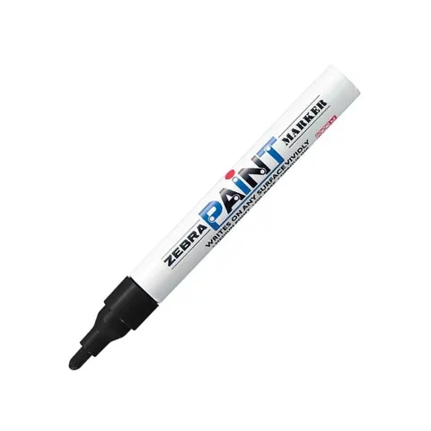 Marker permanent Zebra, marker pentru vopsea, 3.0 mm, negru