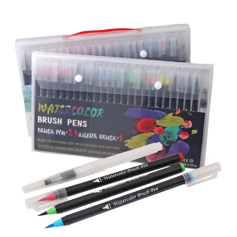 Foska Brush Marker, 24 culori