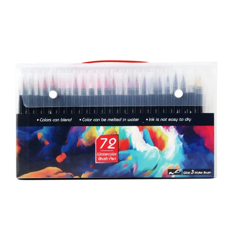 Foska Brush Marker, 72 culori
