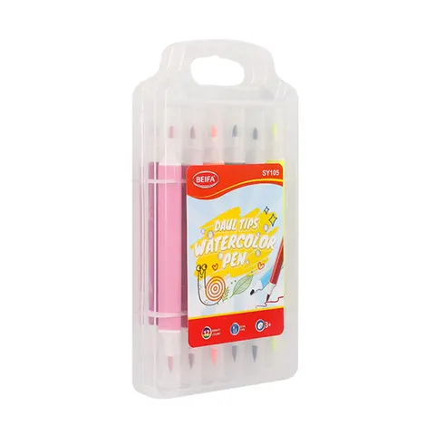 Beifa Carioci SY105-V701, cu două capete, în cutie din plastic, 12 culori