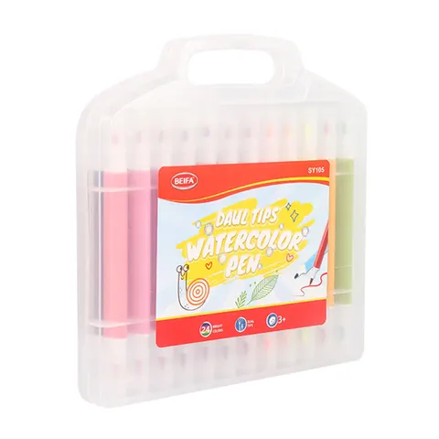 Beifa Carioci SY105-V901, cu două capete, în cutie din plastic, 24 de culori