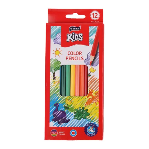 Creioane colorate Beifa WMZ, 12 culori