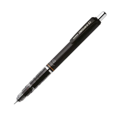 Creion mecanic Zebra DelGuard, 0,5 mm, negru