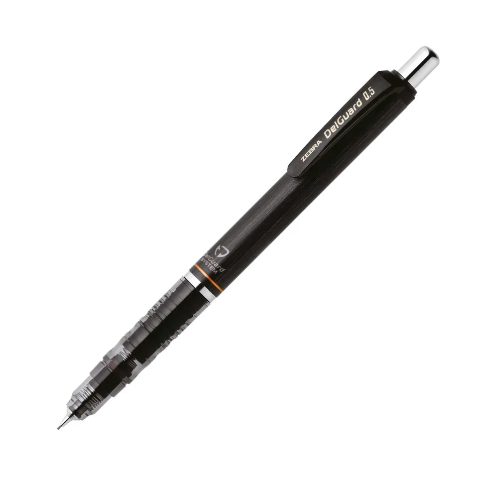 Creion mecanic Zebra DelGuard, 0,5 mm, negru