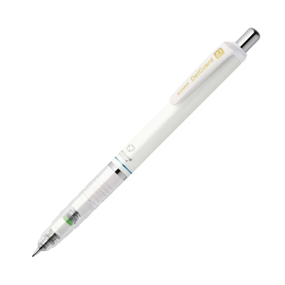 Creion mecanic Zebra DelGuard, 0,7 mm, alb