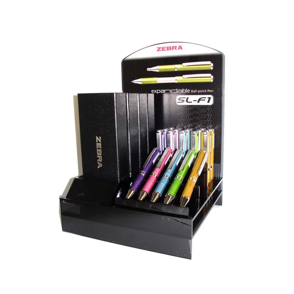 Pix cu bilă Zebra SL-F1, 20 bucăți în display, transparent