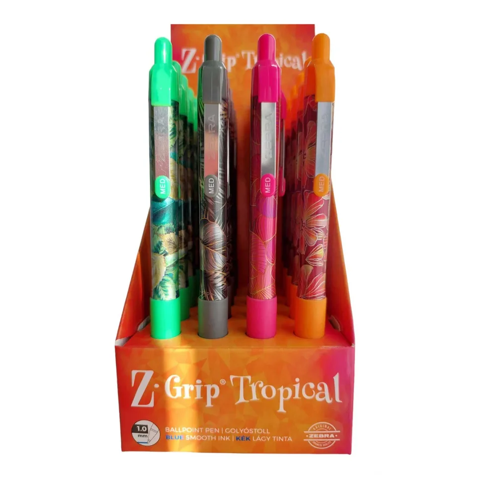 Zebra Pix Z-Grip Tropical, 20 bucăți în display