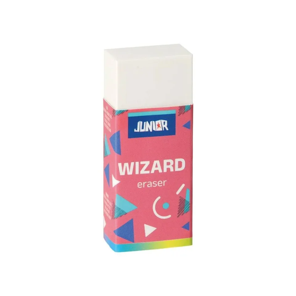 Radieră Junior Wizzard pentru creion, mare, asortată