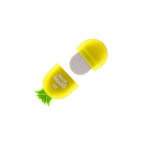 Radieră Sazio Loly pentru creion, ananas, cu capac, asortată, 1 buc