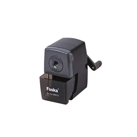 Ascuțitoare mecanică pentru creioane Foska, de birou, negru