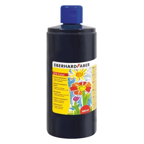 Vopsea tempera Eberhard Faber, 500 ml, negru