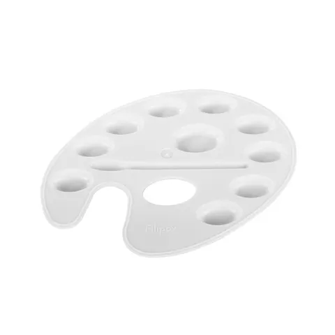 Paletă de pictură Filipov, plastic, albă