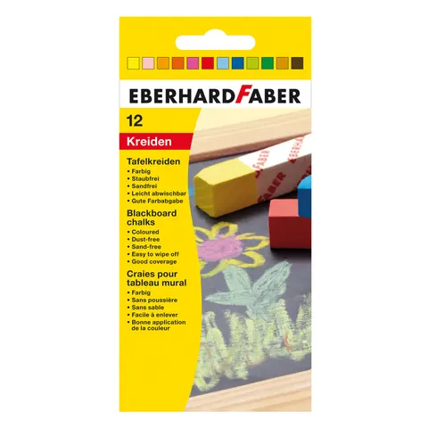Eberhard Faber Cretă, 12 culori