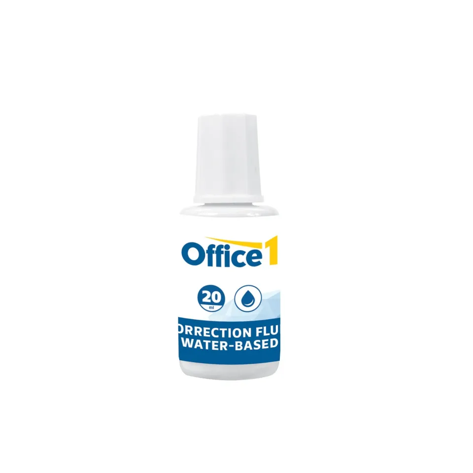 Corector Office 1 cu pensulă, pe bază de apă, 20 ml