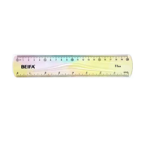 Riglă flexibilă Beifa, 20 cm, flexibilă, diverse culori