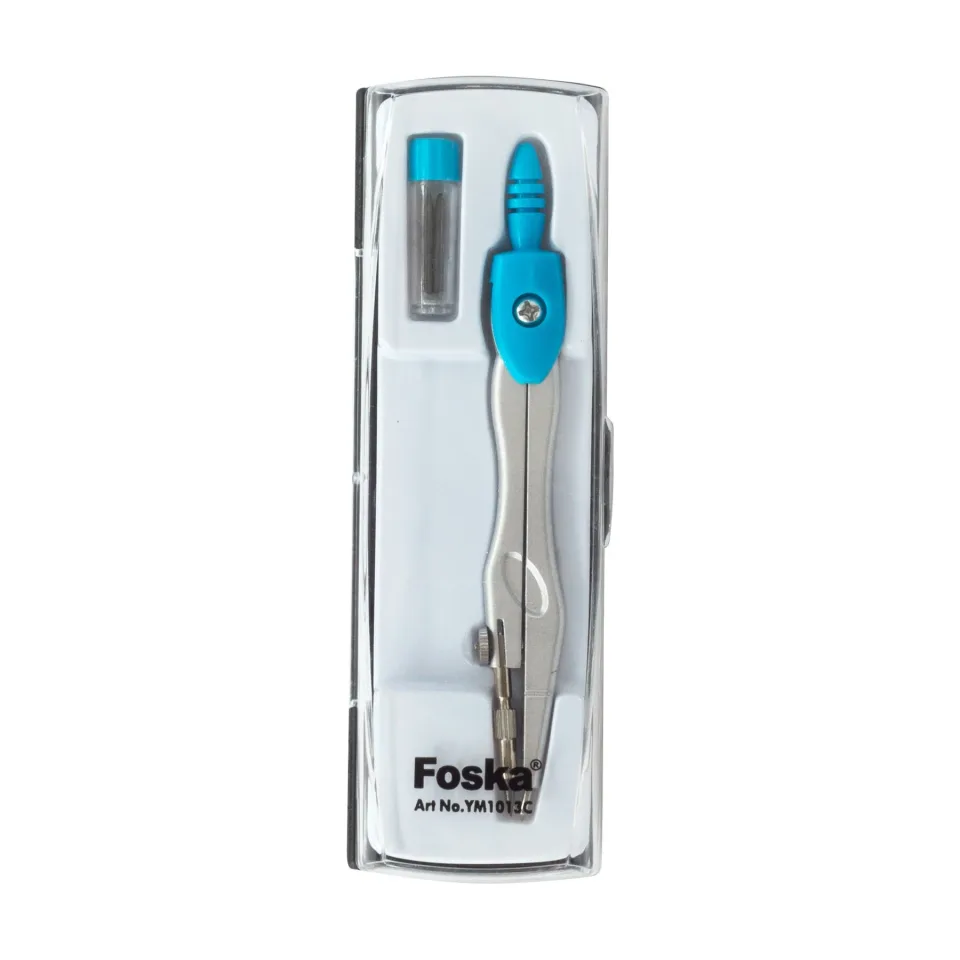 Foska Compass YM1013, metal, 120 mm, în cutie, diverse culori