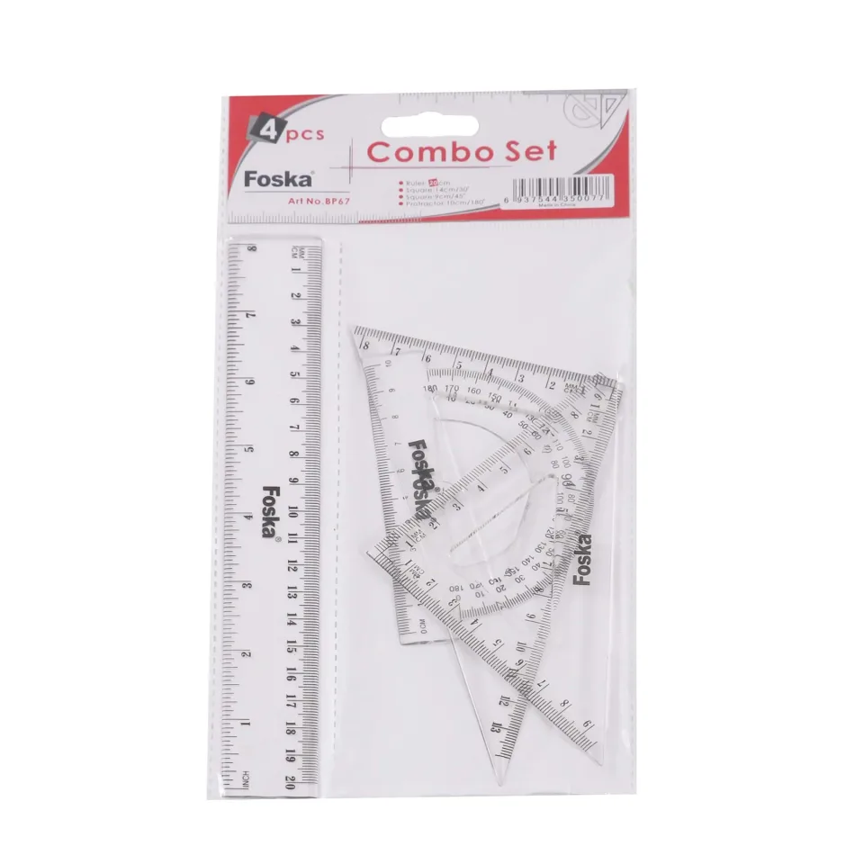 Foska Set de geometrie, 4 bucăți, 20 cm