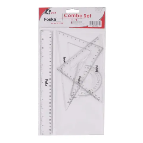 Foska Set de geometrie, 4 piese, 30 cm