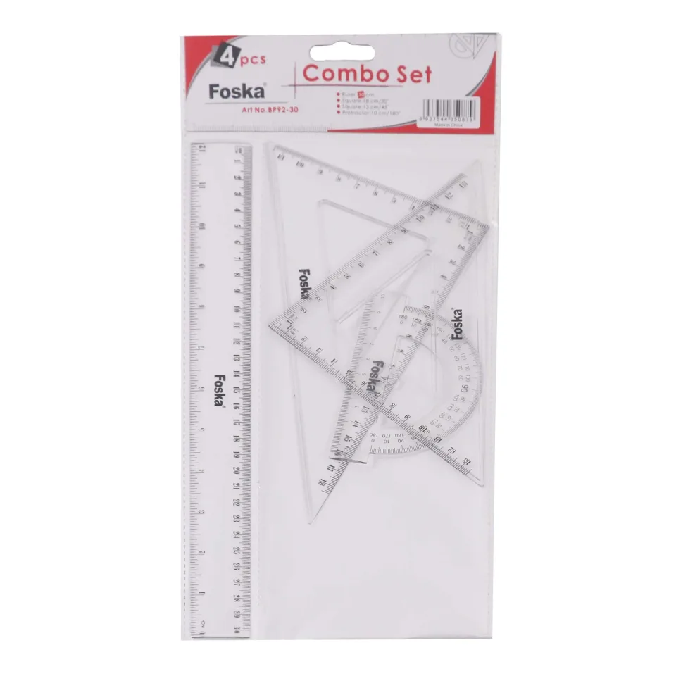 Foska Set de geometrie, 4 piese, 30 cm