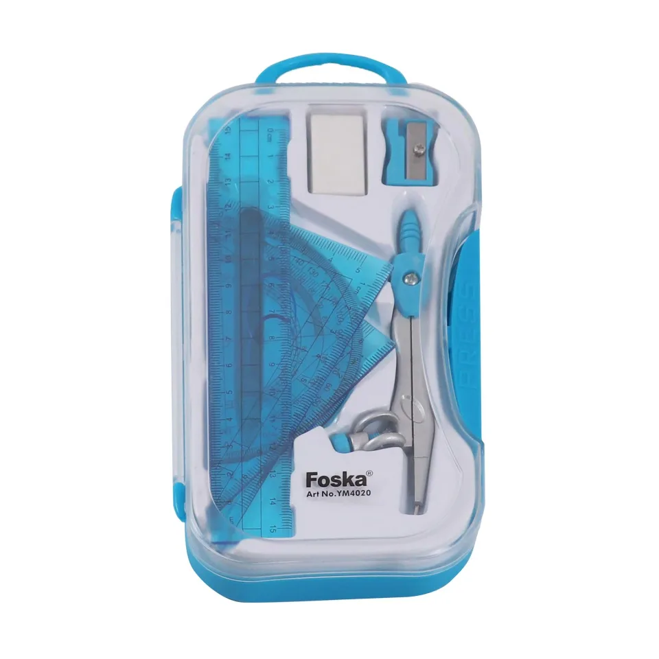Foska Set de geometrie, 8 piese, asortat