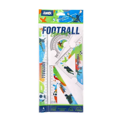 Set Geometrie Junior Honun 30, fotbal, 30 cm, 4 piese