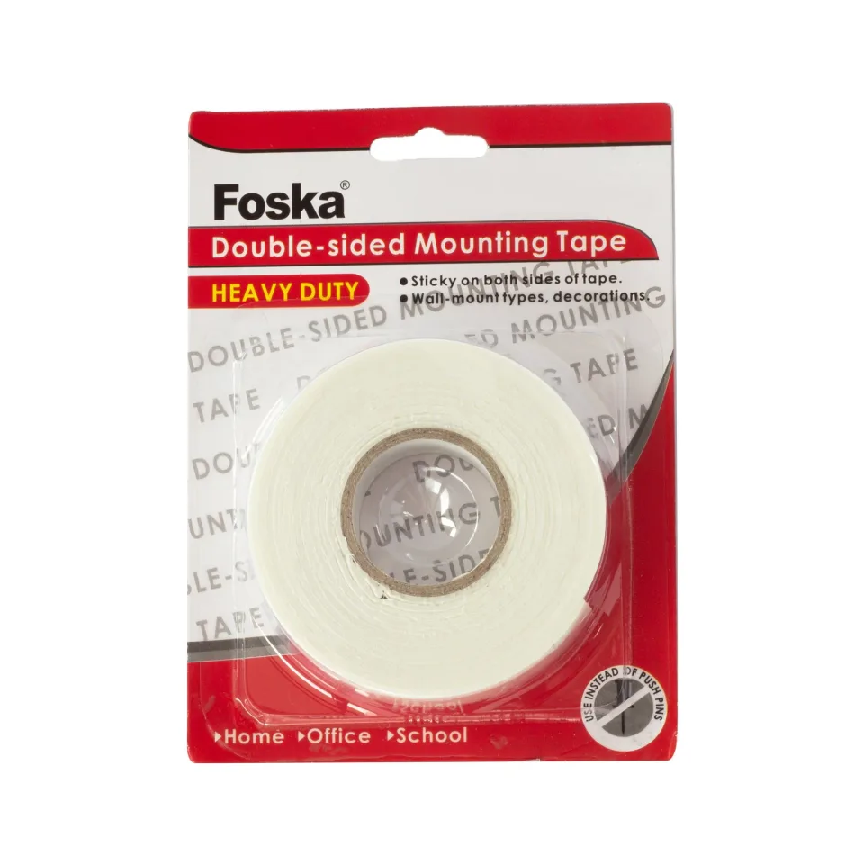 Foska bandă dublu adezivă pentru montare, 24 mm/2.5 m