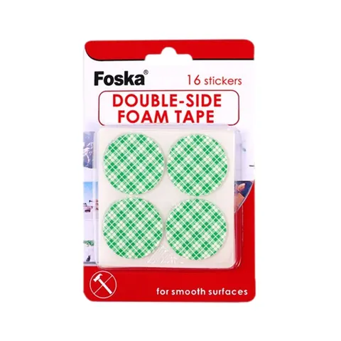 Foska Puncte adezive dublu față, pentru montaj, 35 mm, 16 buc.