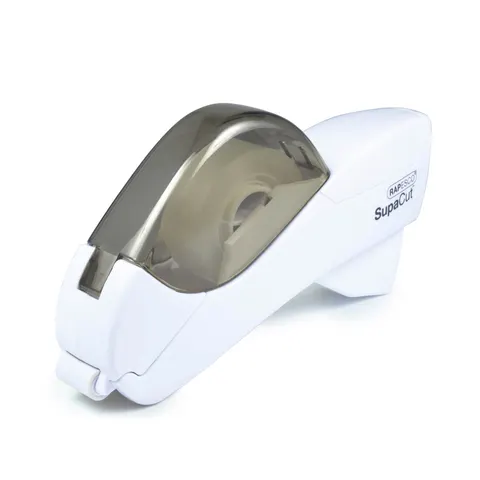 Dispenser bandă adezivă Rapesco Supacut, automat, alb