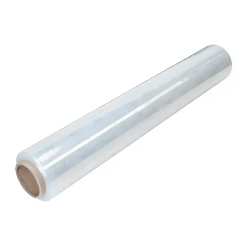 Folie stretch, lățime 500 mm, grosime 23 µm, greutate netă 1.2 kg, transparentă