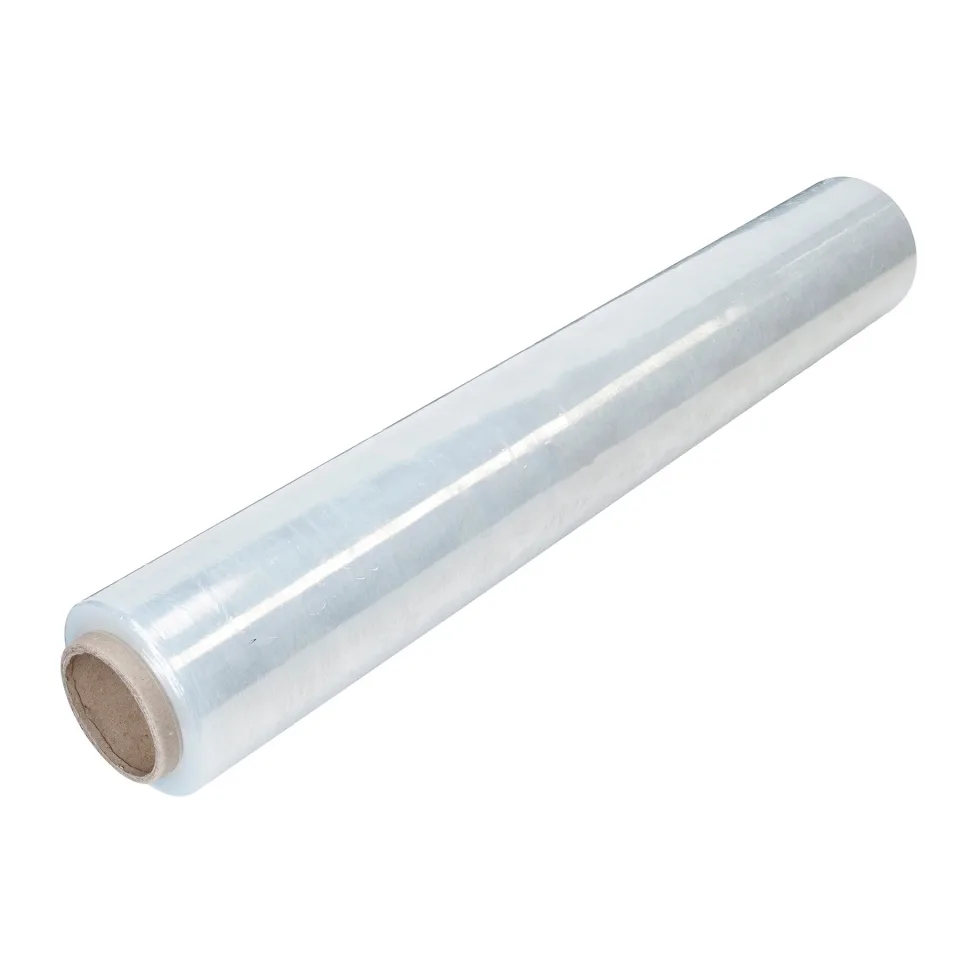 Folie stretch, lățime 500 mm, grosime 23 µm, greutate netă 1.2 kg, transparentă