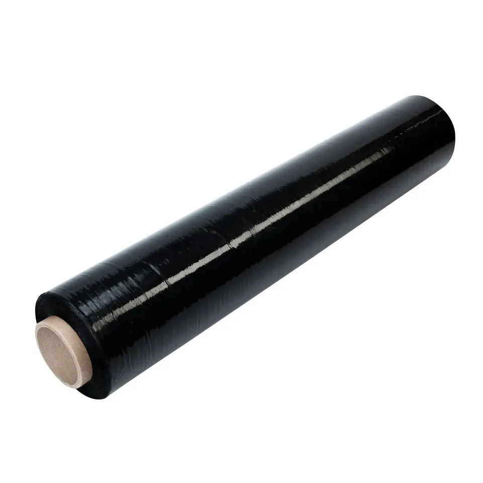 Folie stretch, lățime 500 mm, grosime 23 µm, greutate netă 1.8 kg, negru