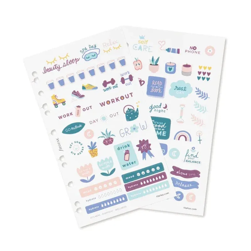 Filofax Stickere Wellness, 6 coli, 216 buc.