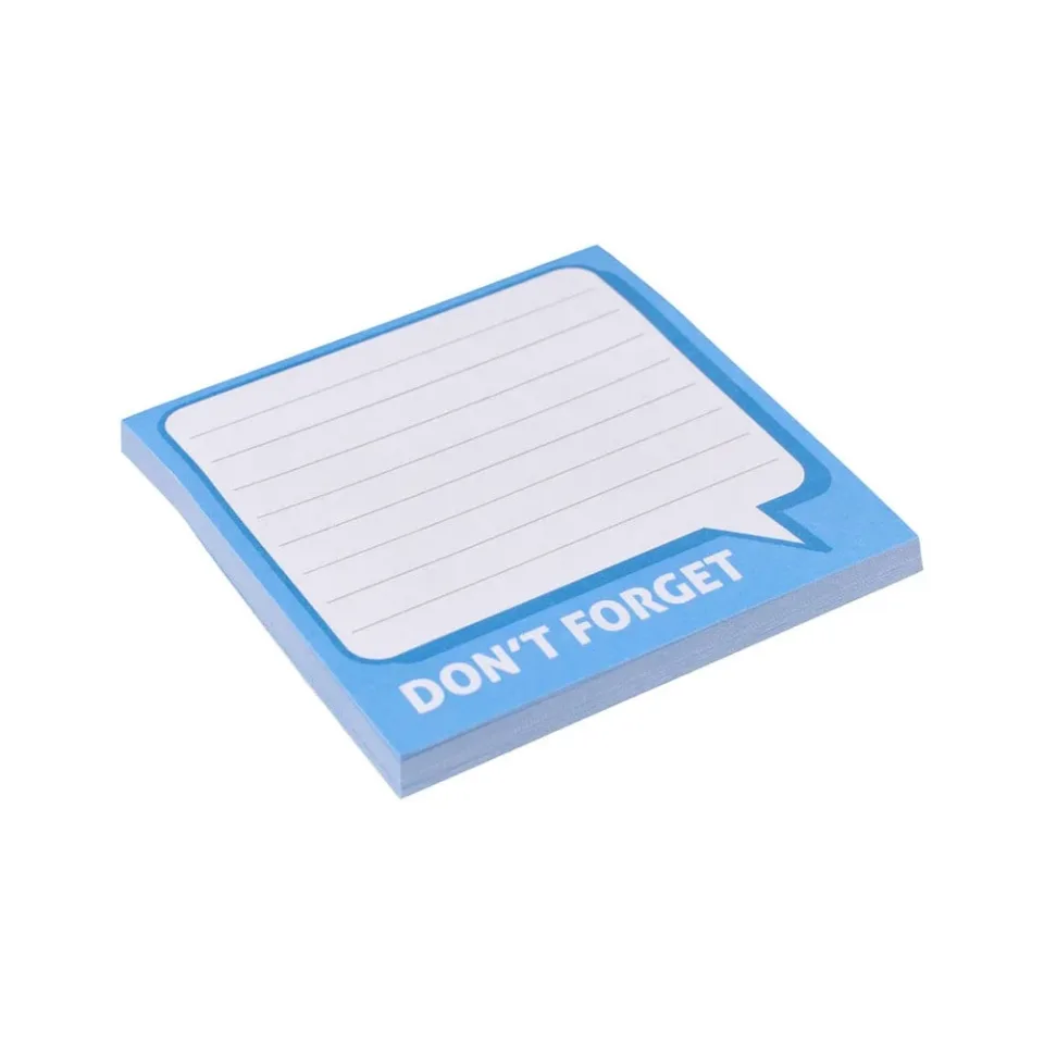 Biro Time Index Sticky Notes, „Nu uita”, 76 x 76 mm, albastru, 50 foi