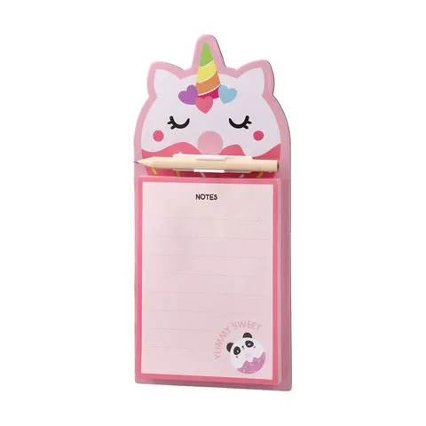 Sazio Berkeley Sticky Notes, Unicorn, cu creion