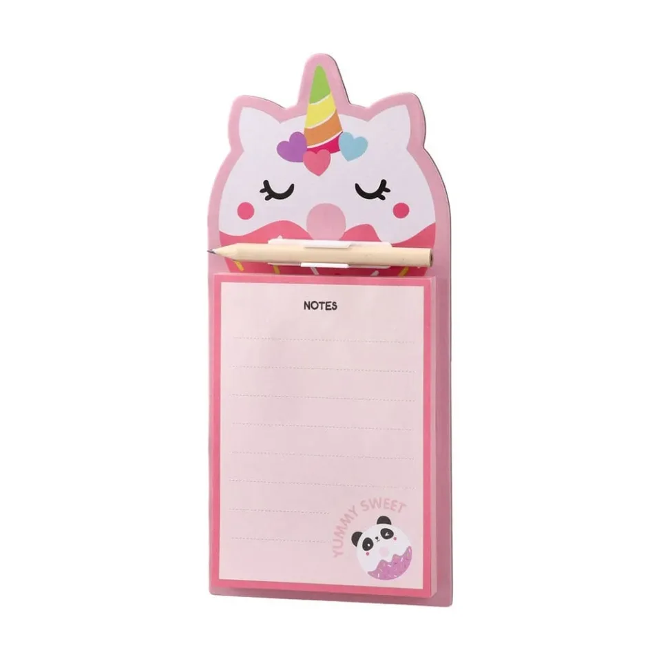 Sazio Berkeley Sticky Notes, Unicorn, cu creion