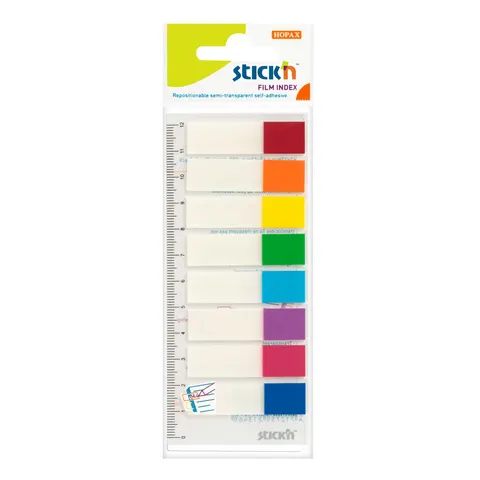 Stick’n Page flags, 45 x 12 mm, 8 culori, 120 file