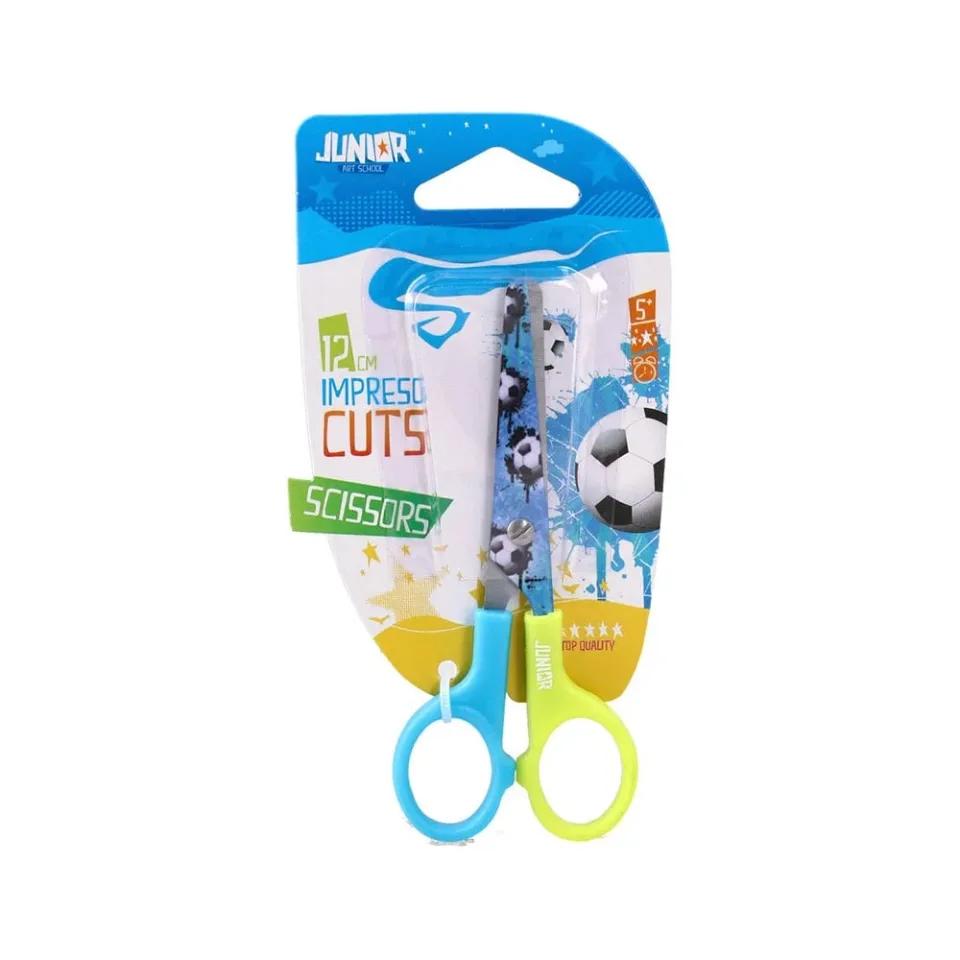 Foarfece Junior Impreso Cuts, fotbal, 12 cm