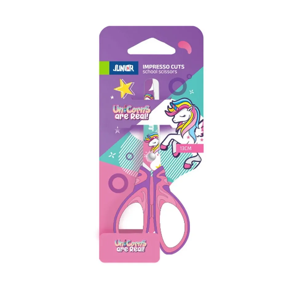 Foarfece Junior Impresso Cuts, Unicorn, 13 cm