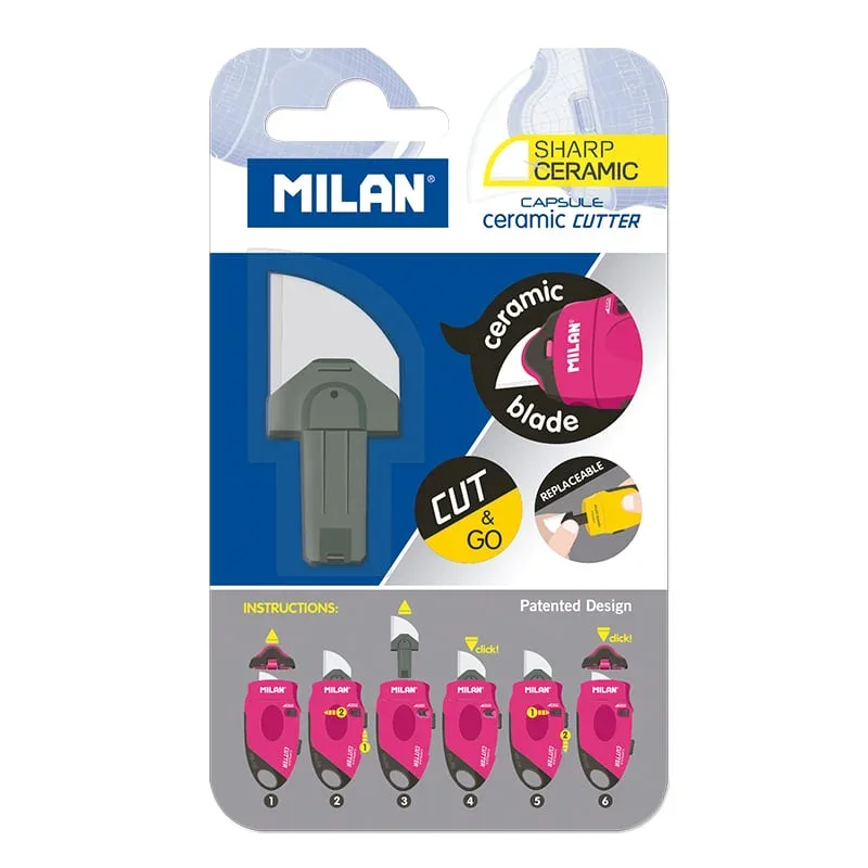 Capsulă cu lamă de schimb Milan, pentru cuțit ceramic, blister
