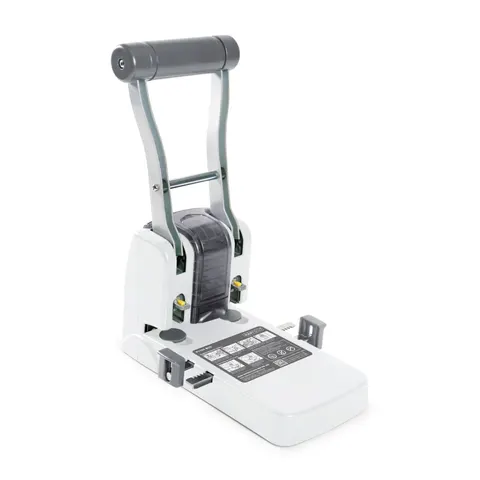 Rapesco Perforator ECO P1100, cu 2 găuri, pentru 100 de coli, alb